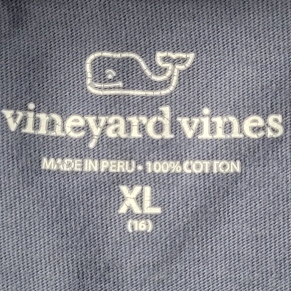 Vineyard Vines Girls Blue Long Sleeve T-Shirt X-Large 16 - Picture 3 of 9